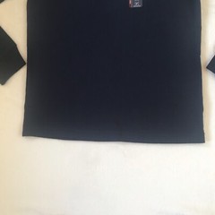George Men’s Long Sleeve Navy Blue Stretch T-Shirt Size S (34-36) Chest 36″ NWT