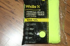 NIP Walls Working Man’s Pocket Tees S/S Hi-Vis Yellow -Large – 2 Pack