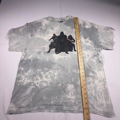 Star Wars The Dark Side Tie Dye Shirt Mens Large Darth Vader Maul Kylo Ren Grey