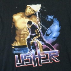 Usher Kanye West The Truth Tour 2004 Graphic T-Shirt Men M Black Vintage Rap Y2k