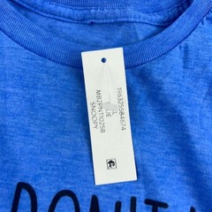 Peanuts Shirt Adult 2XL (50/52) Blue Cotton Crew Neck Short Sleeves Tee NWT