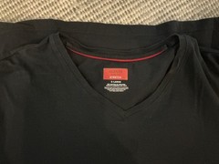 Alfani V-neckline TShirt Men’s XL Black