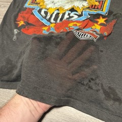 80s Harley Davidson Born In The USA Eagle Faded Emblem T-shirt Adult M 19 X 26
