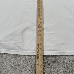 Anvil Shirt Mens 2XL White Panda Bamboo Pocket Graphic Back Print Tee Cute