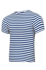 Men’s Striped Short Sleeved T-Shirt 100% Cotton Dark Blue Original Telnyashka