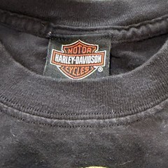 Harley Davidson Shirt Mens Medium Black Savannah Georgia Face Skull Double Sided
