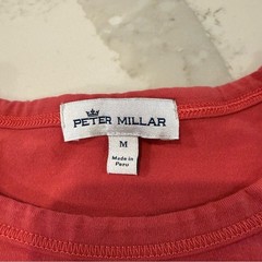 Peter Millar Crown Jersey Long Sleeve Crew Shirt Mens Medium LavaWash PimaCotton
