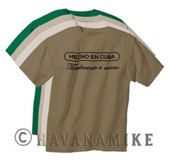 New HECHO EN CUBA Cuban Cigar Box BRAND Cuba Logo SS T-Shirt 100% Cotton