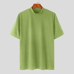 Mens Mock Turtleneck Pullover T-Shirt Tops Casual for Slim Fit Tops Tee