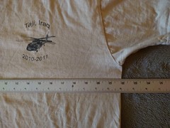 Hanes Shirt Men’s Large Beige B Co 640th ASB Taji Iraq Hero Brave USA Military