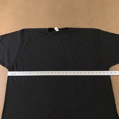Tultex Ultra Blend Adult Unisex Size XXXL Black Short Sleeve Crew Neck Tee 241