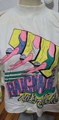 Rare Vintage Pinky Originals Cotton Graphic Tee 3/4 Sleeve Beaded Sportswear