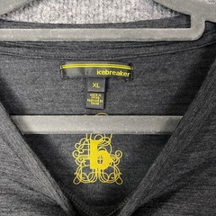 Icebreaker Long Sleeve Shirt Mens XL Gray Merino Wool Base Layer Top