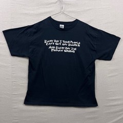 Delta Pro Weight Graphic Tee Mens XL Black Sarcastic Quote Short Sleeve Shirt