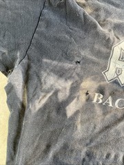 ACDC Back In Black 2004 T-shirt Distressed Faded And Holes Y2K Men’s Large