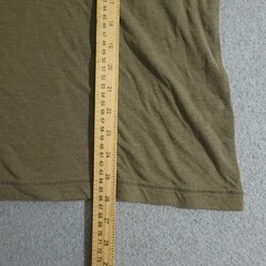 Billy Reid Henley Shirt Mens Large Green Long Sleeve T-Shirt Cotton Blend