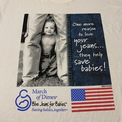 Vintage 1990s Levi Shirt Lee Denim Blue Jeans March of Dimes Wrangler Marathon