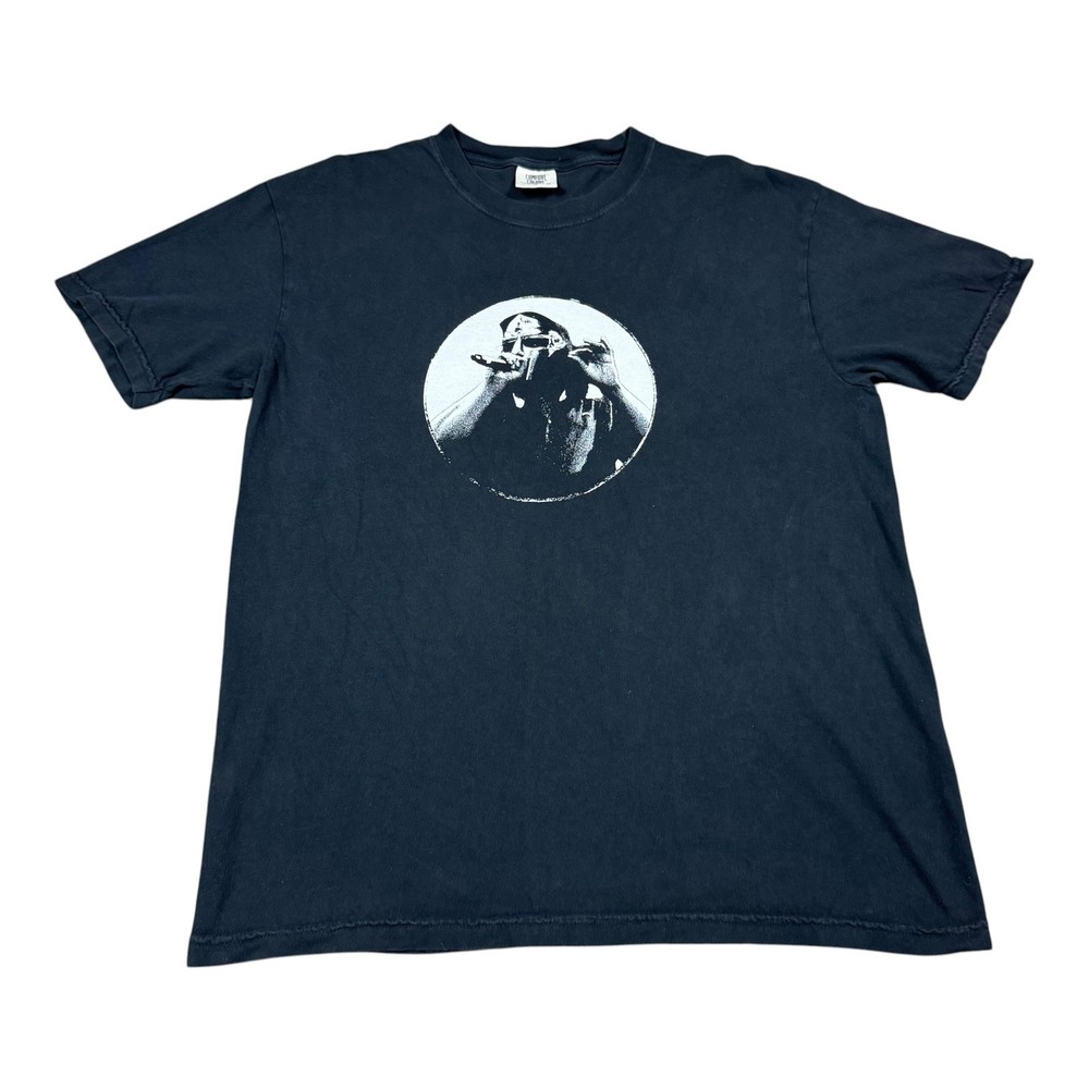 Custom Colors MF Doom Double Sided Black 100% Cotton Shirt Men’s Large