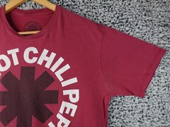 Red Hot Chili Peppers Unisex Bay Island Sportswear T-Shirt Size XL Red