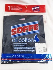 Soffe Men’s Dri Performance T-Shirt 100% Cotton Moisture Management 905 – Black