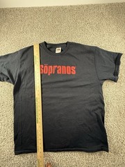 Vintage The Sopranos HBO TV Show Promo Black T-Shirt, Sz Extra Large XL