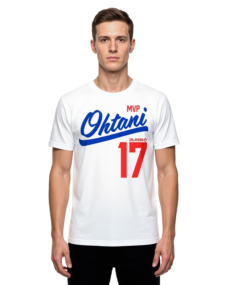 Shohei Ohtani Men’s Shirt MVP Ohtani MLB Players #17 Graphic Print T-Shirt