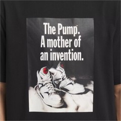 Reebok XL Men’s T-Shirt Black White Retro Pump Invention Lifestyle Cotton NWT