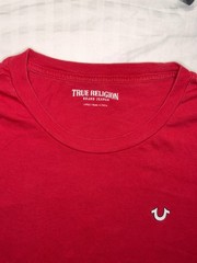 True Religion Buddha Guitar Graphic T-Shirt Red
