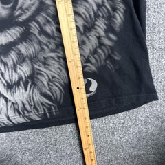 Liquid Blue Shirt Mens Extra Large Black Wolf Moon Double Sided Graphic Tee
