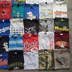 60 Piece Vintage T Shirt Wholesale Bundle Lot Graphic Tees 80s 90s Y2K