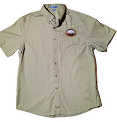 Washington Railroad Mount Rainier Embroidered Shirt Bowler’s Style Short Sleeve