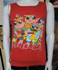 VTG 80s 90s Da Beach Boars Funny Tank Top Shirt Medium Tropix Rock N Roll Parody