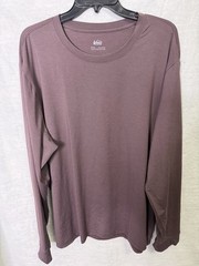 REI Co-Op Men’s NWT Purple Active Layering Tee Long Sleeve Crew Neck Size XXL
