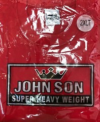 Plain Tall T-shirts BULK Round Neck[JOHN SON]Super Heavy Weight[ L~7XL] Big Size