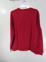 New Mens George S 34 36 Crewneck Tee Red Long Sleeve