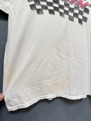 Vintage 90’s Hanes Work Sucks I’m Racing White Tee Shirt Size 2XL