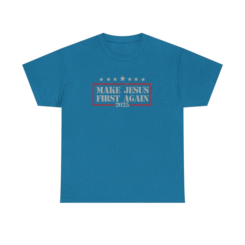 Make Jesus First Again Unisex Cotton Tee, Christian T-Shirt, Religious […]