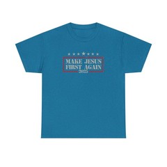 Make Jesus First Again Unisex Cotton Tee, Christian T-Shirt, Religious […]