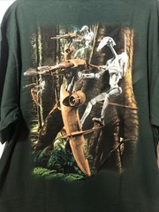 Vintage 1999 NWT! Star Wars Episode I Battle Droid STAP T-Shirt-Sz XL Dark Green