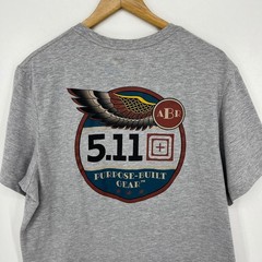 5.11 Tactical Mens XL Gray Purpose Built Gear Graphic T-Shirt Short Sleeve