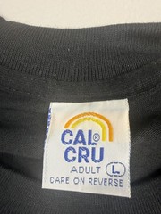 Vintage Cal Cru Shirt Mens Large Black Ted Musgrave NASCAR Graphic Tee Racing