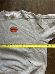 VINTAGE Nike Team Nike Logo patch Sweatshirt XL Gray USA Swoosh sports MINT
