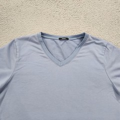 Sene T-Shirt Mens Medium Blue Short Sleeve Lightweight Supima Cotton Tee Preppy