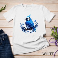 Blue Jay Geometric Patten Art,Cute Blue Jay Bird Lover Tee Unisex T-shirt
