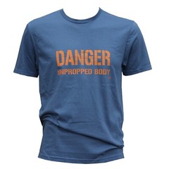 Warbird Print Danger Unpropped Body Blue Exclusive Printed T-Shirt Aviation
