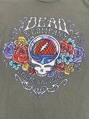 Dead and Company 2024 Sphere Las Vegas Shirt Large Sage Steal Your Face Tee