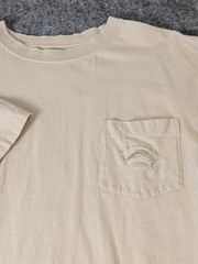 Joe Marlin Unwind T-Shirt Men’s XL Beige Chest Pocket 100% Cotton Short Sleeve