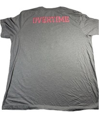 Overtime Sports Classic T-Shirt Gray/Pink Logo – XXL