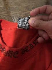 VINTAGE RED CHROME HEARTS DAGGERMEDIUM T-SHIRT