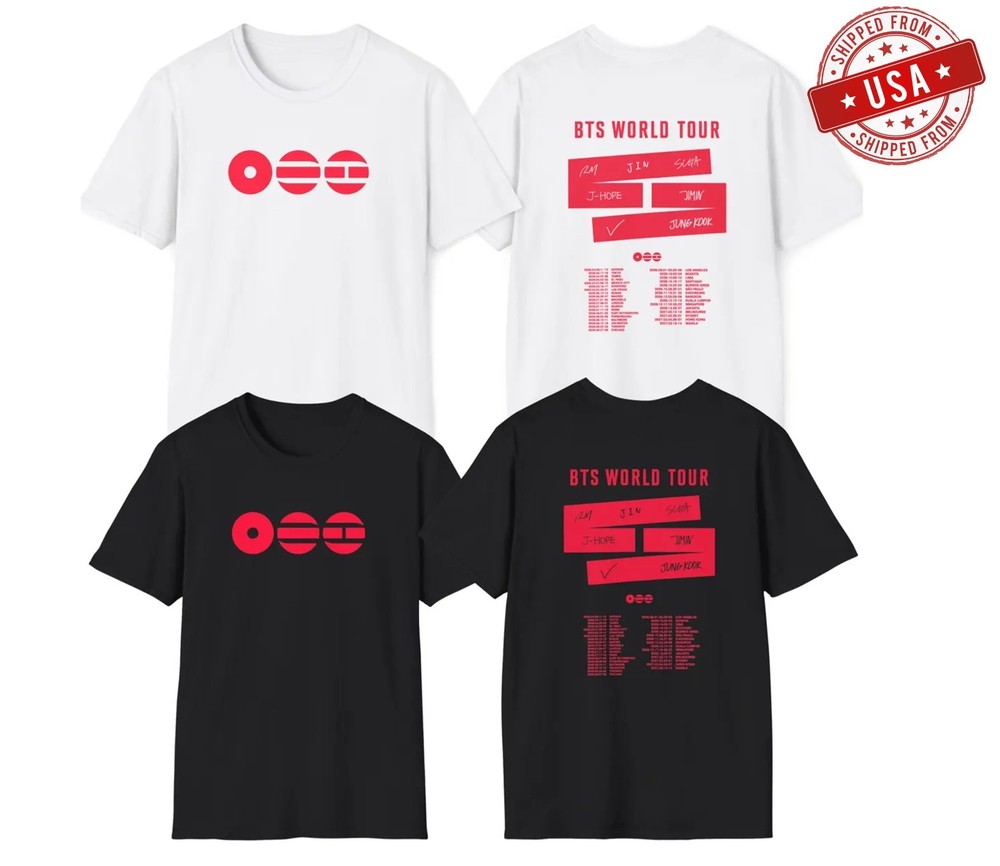 BTS Arirang World Tour 2026 Concert Merch Graphic T Shirt